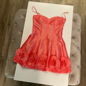 Etoile salmon Cocktail Dress